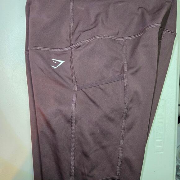 Gymshark High Rise Pocket Leggings in Chocolate Brown Women's Size Small - Picture 4 of 5